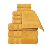 Venice Zero Twist Cotton Medium Weight Absorbent 9 Piece Towel Set - Towel Set by Superior Brand
