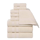 Venice Zero Twist Cotton Medium Weight Absorbent 9 Piece Towel Set - Towel Set by Superior Brand