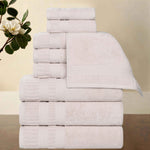 Venice Zero Twist Cotton Medium Weight Absorbent 9 Piece Towel Set - Towel Set by Superior Brand