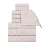 Venice Zero Twist Cotton Medium Weight Absorbent 9 Piece Towel Set - Towel Set by Superior Brand