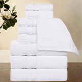 Venice Zero Twist Cotton Medium Weight Absorbent 9 Piece Towel Set - Towel Set by Superior Brand