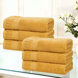 Zero Twist Cotton Hand Towels 6 Piece Venice Collection - Hand Towel by Superior Brand