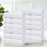 Venice Zero Twist Cotton Medium Weight Face Towels, Set of 12 - Face Towel by Superior Brand