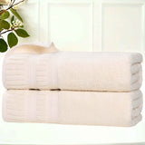 Zero Twist Cotton Medium Weight Soft Bath Towel Set of 2 - Bath Towel by Superior Brand