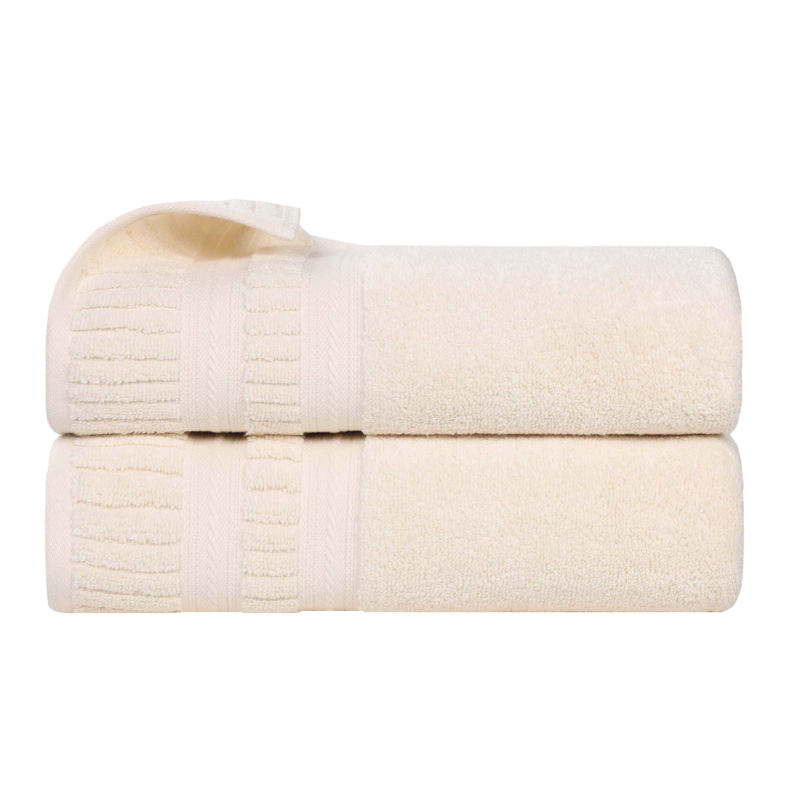 Zero Twist Cotton Medium Weight Soft Bath Towel Set of 2 - Bath Towel by Superior Brand