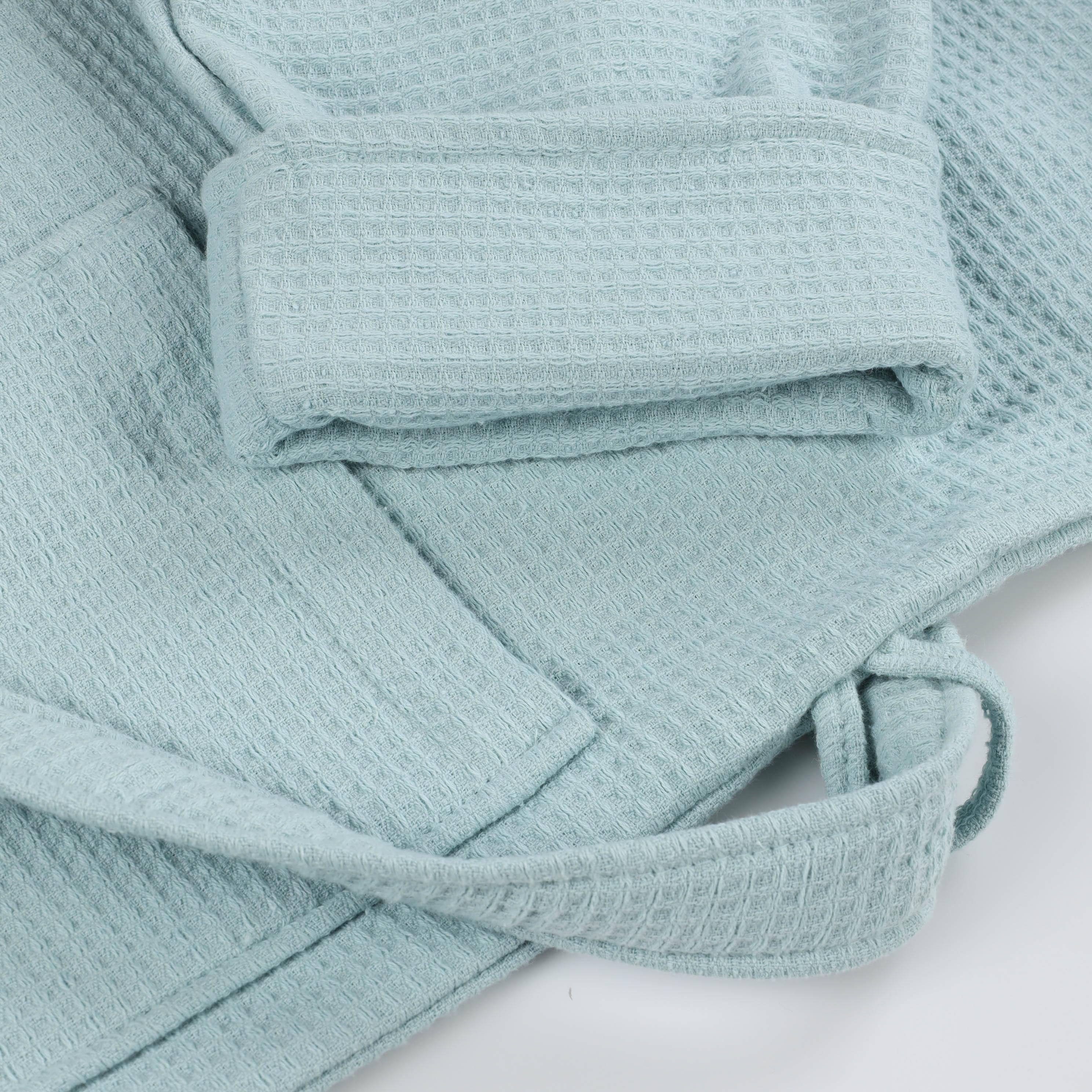 Waffle Weave Cotton Soft Lightweight Oversized Unisex Adult Bath Robe - Bath Robe by Superior Brand