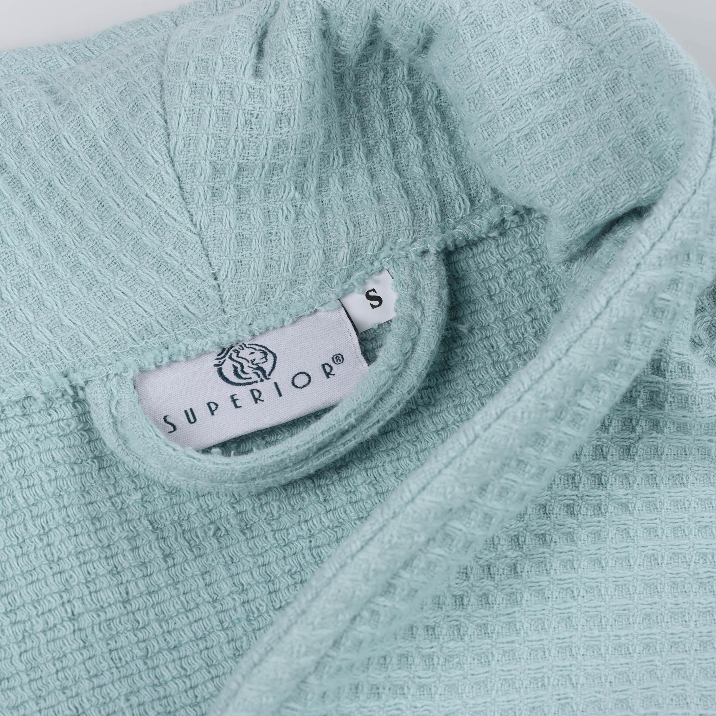 Waffle Weave Cotton Soft Lightweight Oversized Unisex Adult Bath Robe - Bath Robe by Superior Brand