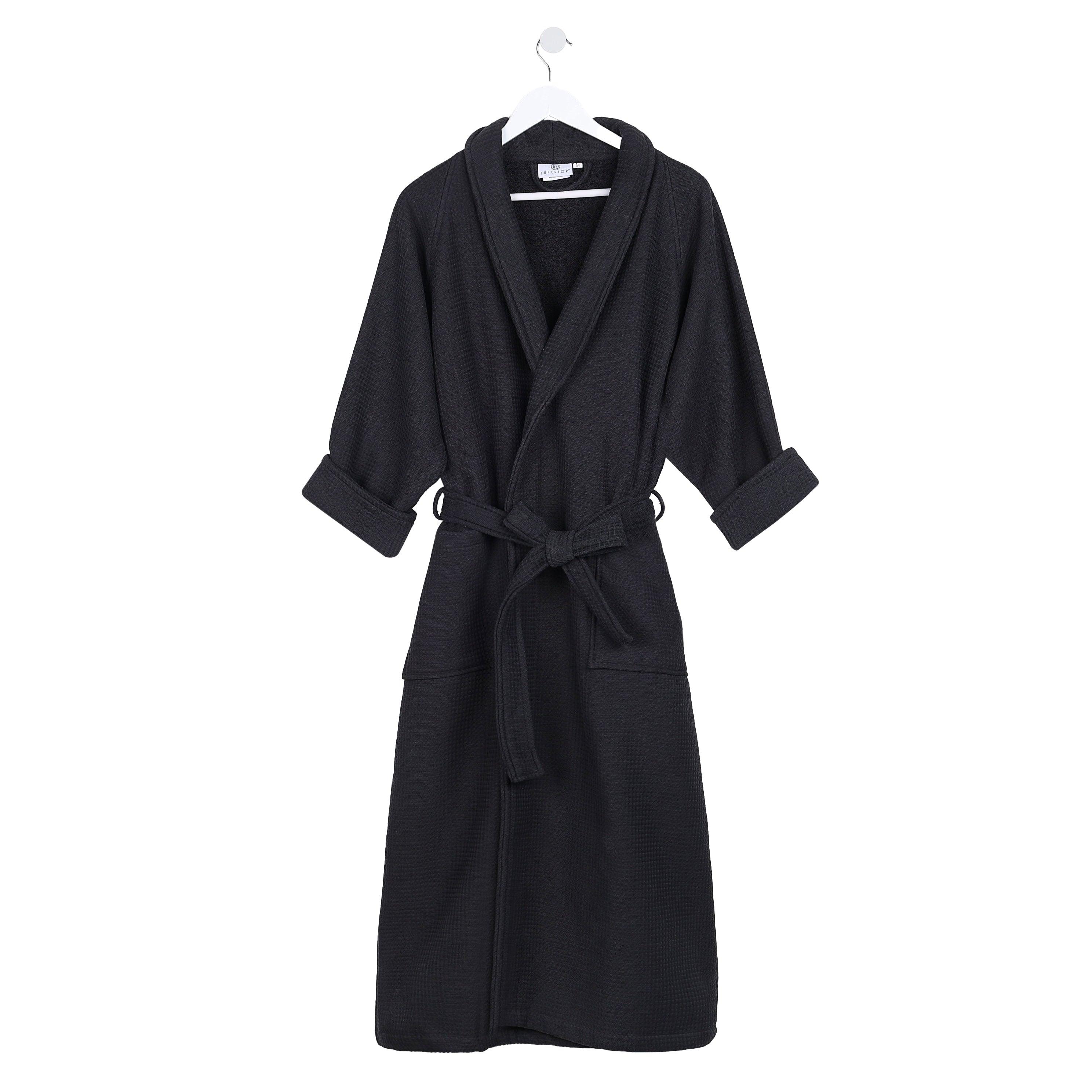 Waffle Weave Cotton Soft Lightweight Oversized Unisex Adult Bath Robe - Bath Robe by Superior Brand