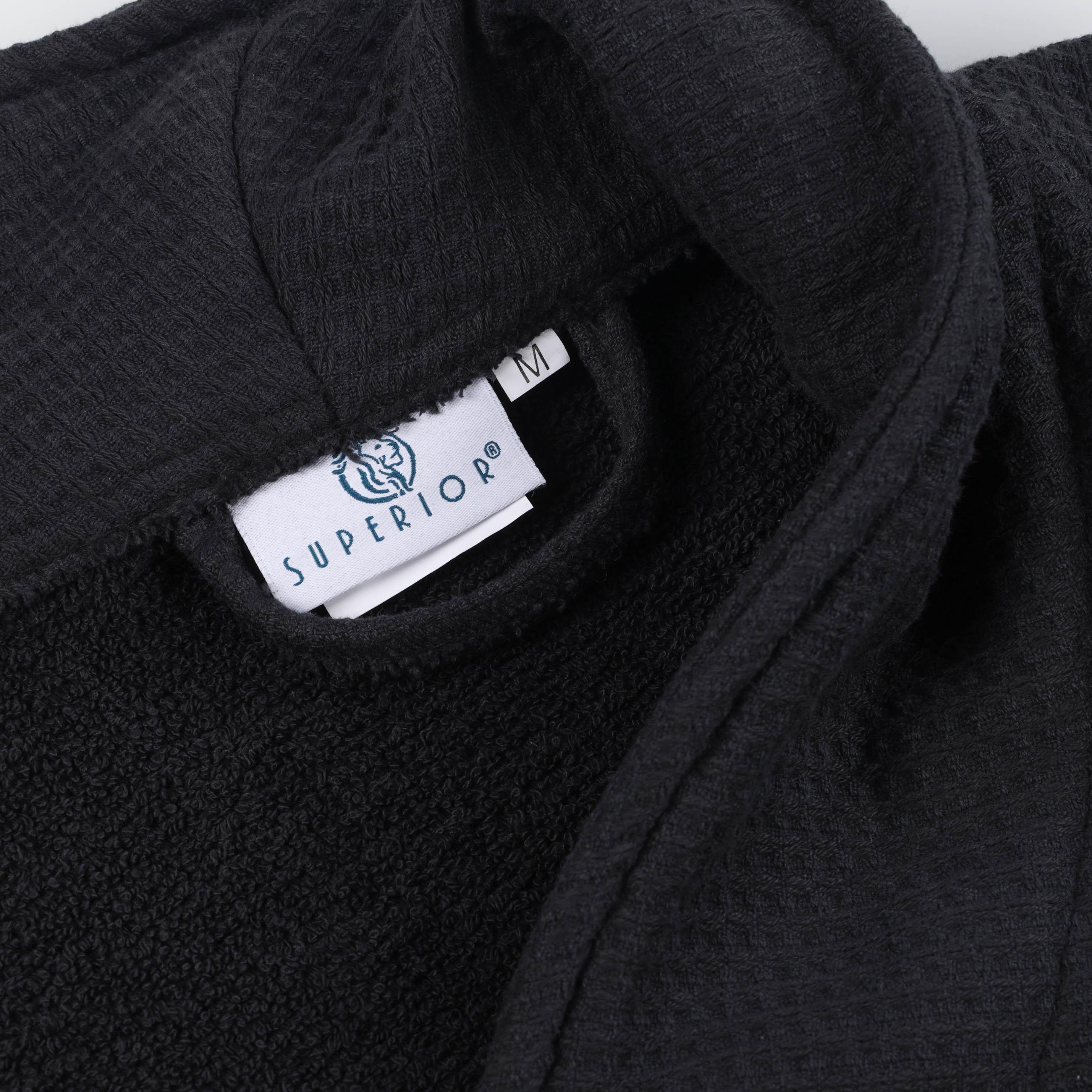 Waffle Weave Cotton Soft Lightweight Oversized Unisex Adult Bath Robe - Bath Robe by Superior Brand