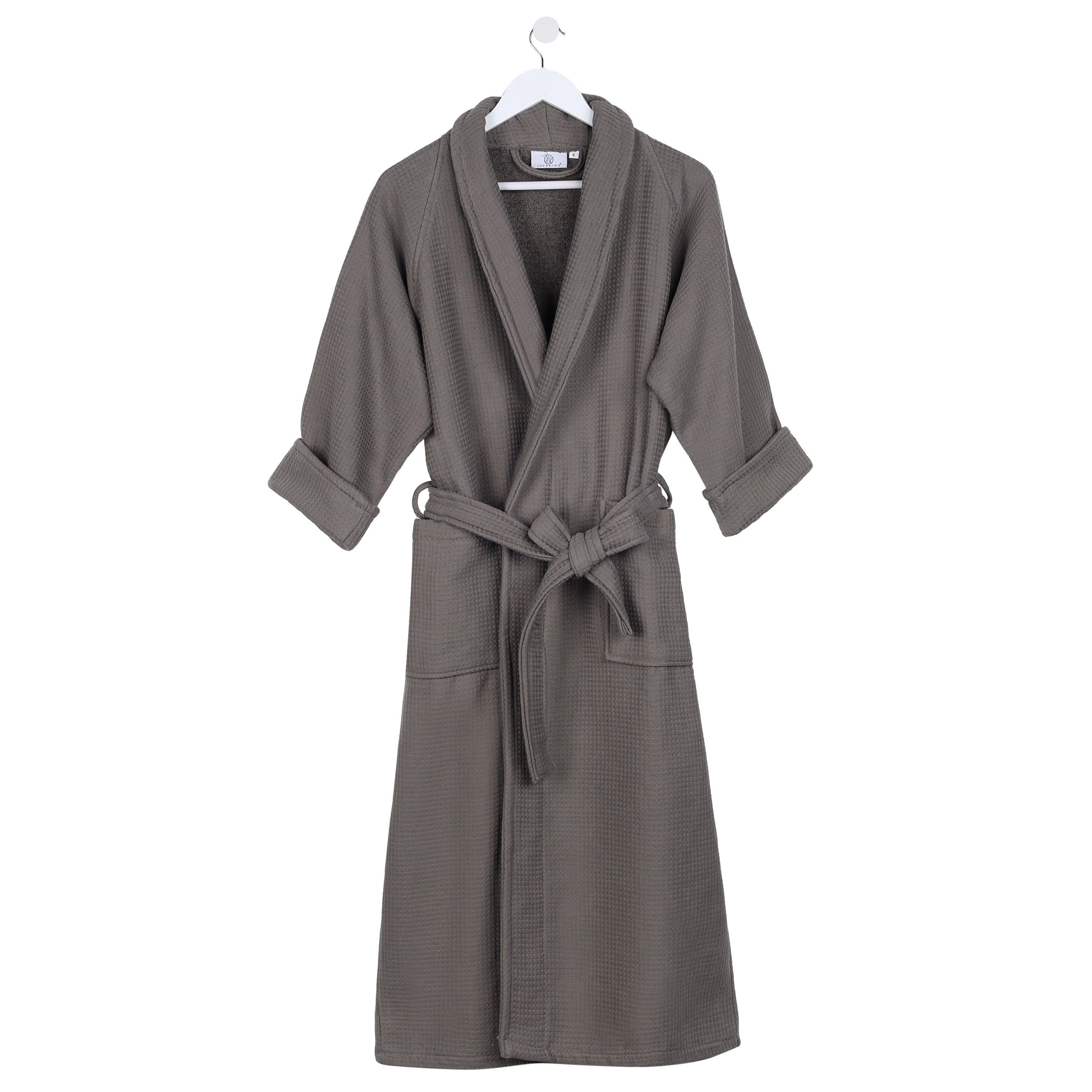 Waffle Weave Cotton Soft Lightweight Oversized Unisex Adult Bath Robe - Bath Robe by Superior Brand