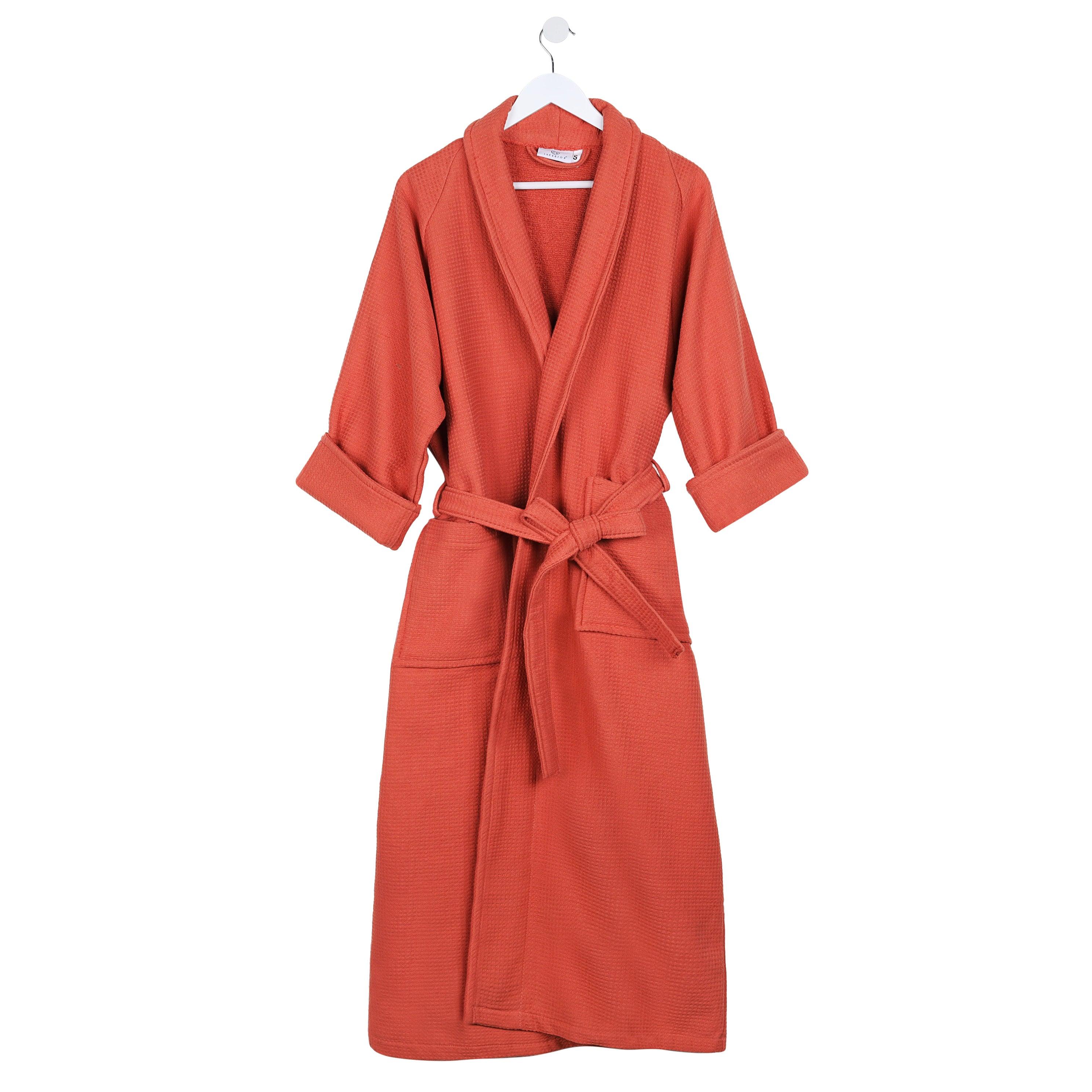 Waffle Weave Cotton Soft Lightweight Oversized Unisex Adult Bath Robe - Bath Robe by Superior Brand