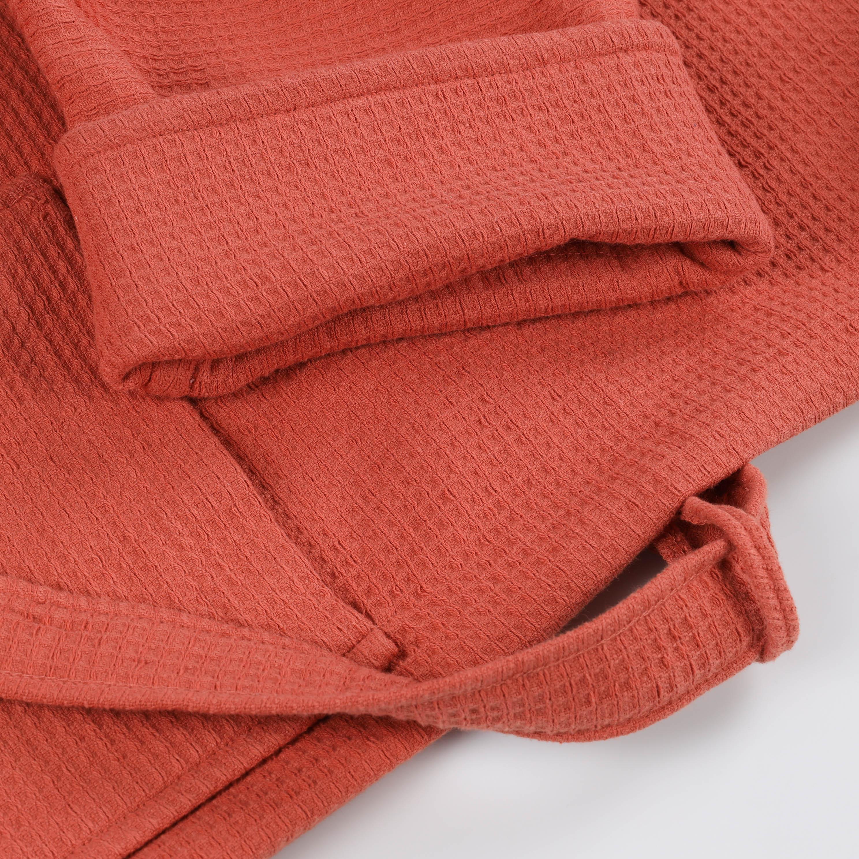 Waffle Weave Cotton Soft Lightweight Oversized Unisex Adult Bath Robe - Bath Robe by Superior Brand