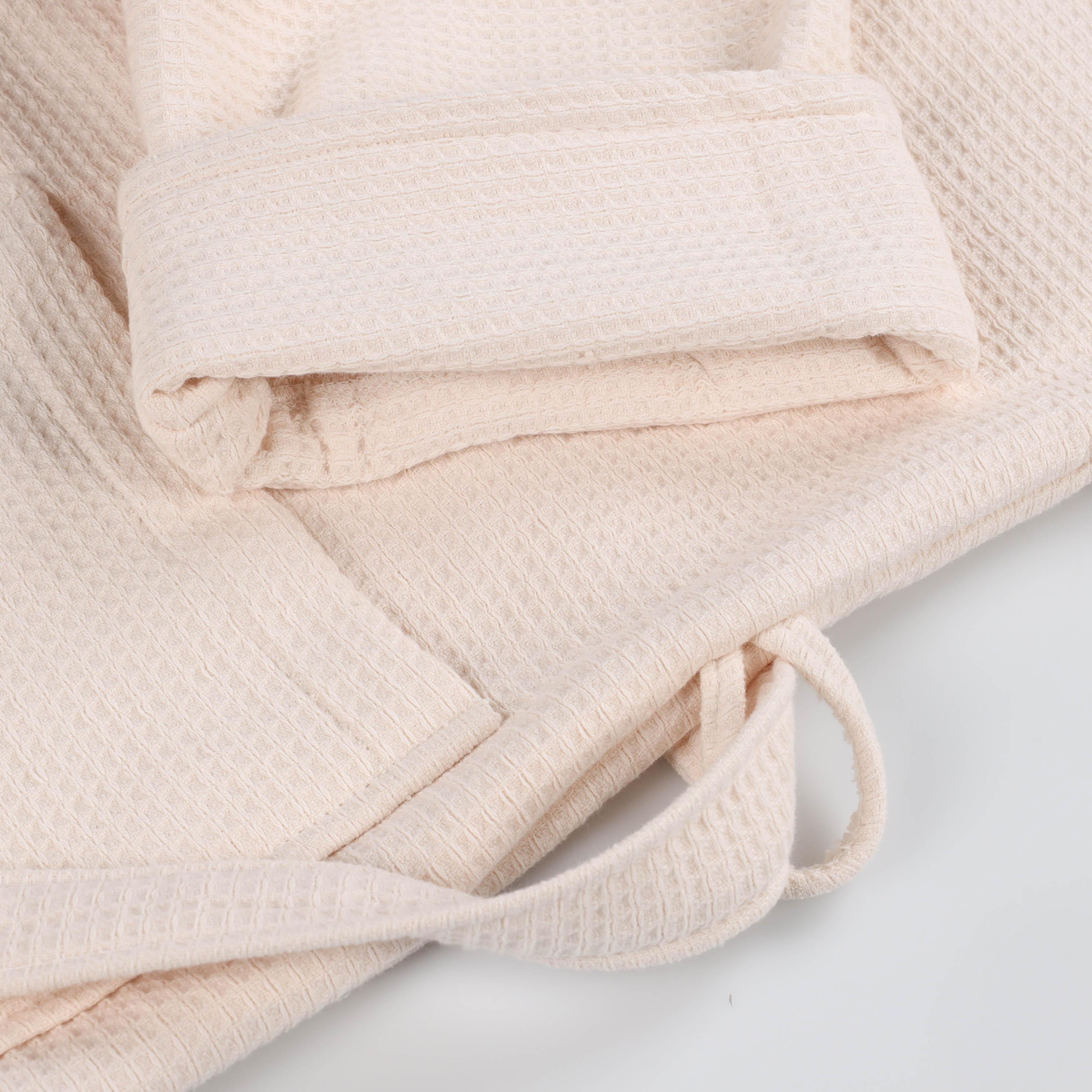 Waffle Weave Cotton Soft Lightweight Oversized Unisex Adult Bath Robe - Bath Robe by Superior Brand