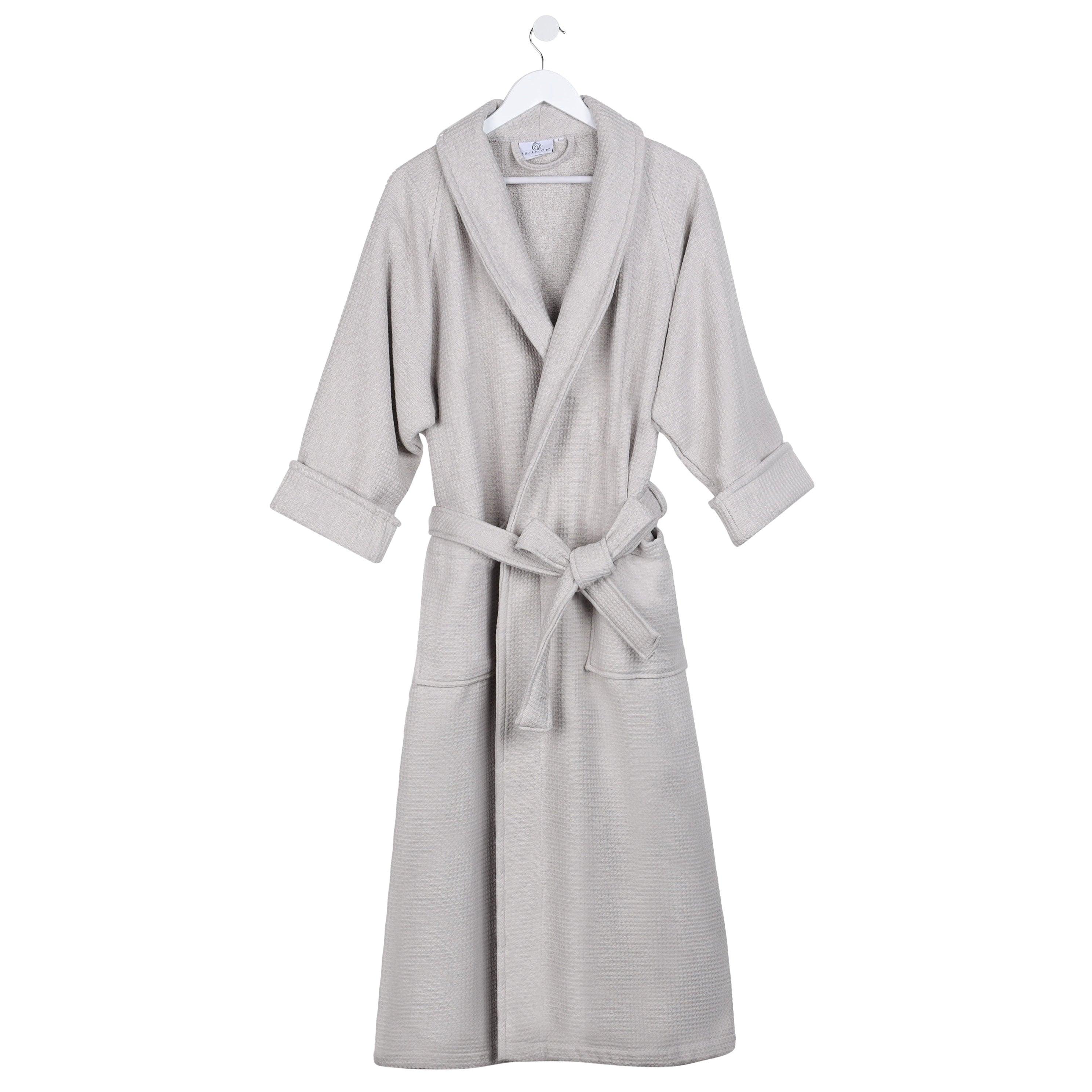 Waffle Weave Cotton Soft Lightweight Oversized Unisex Adult Bath Robe - Bath Robe by Superior Brand