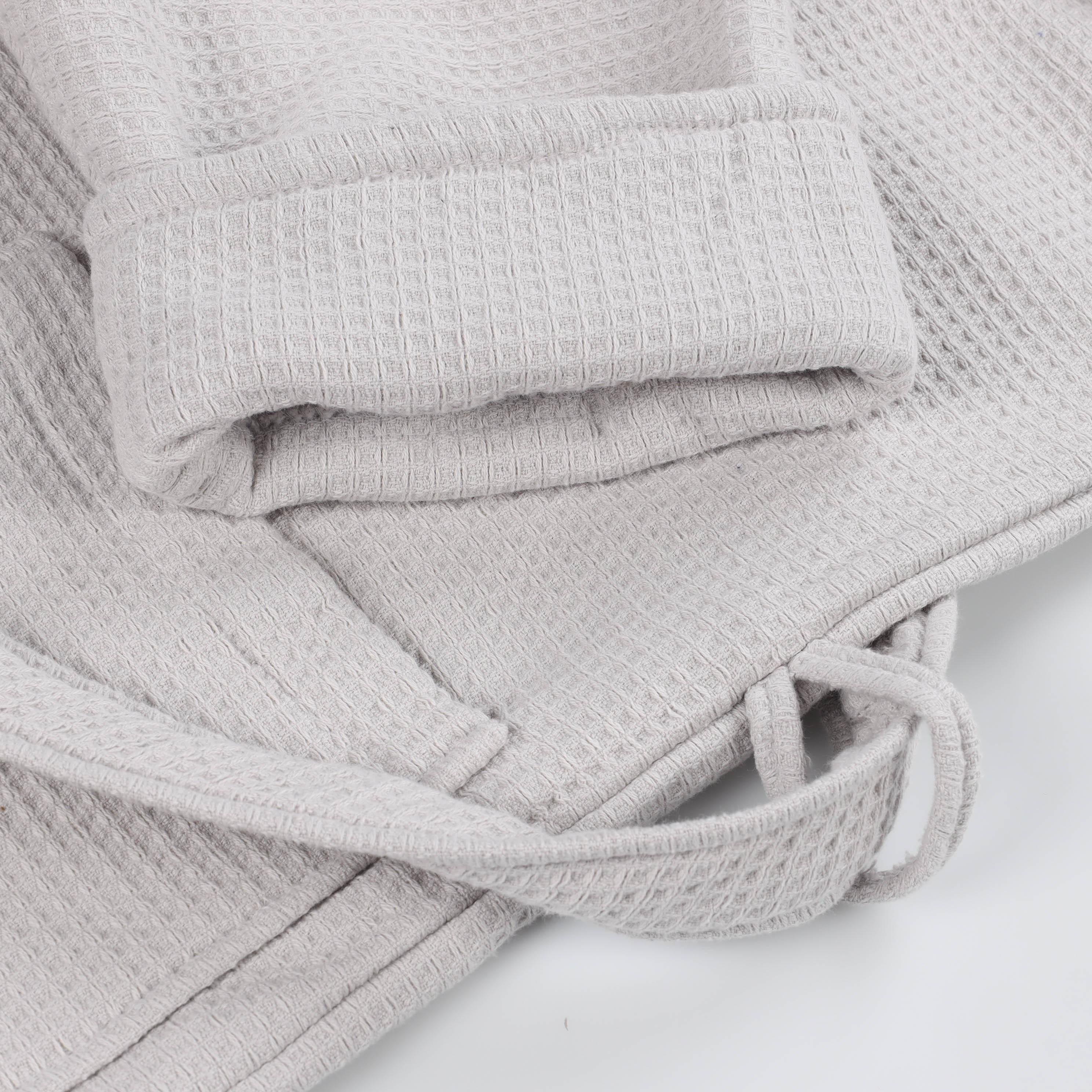 Waffle Weave Cotton Soft Lightweight Oversized Unisex Adult Bath Robe - Bath Robe by Superior Brand