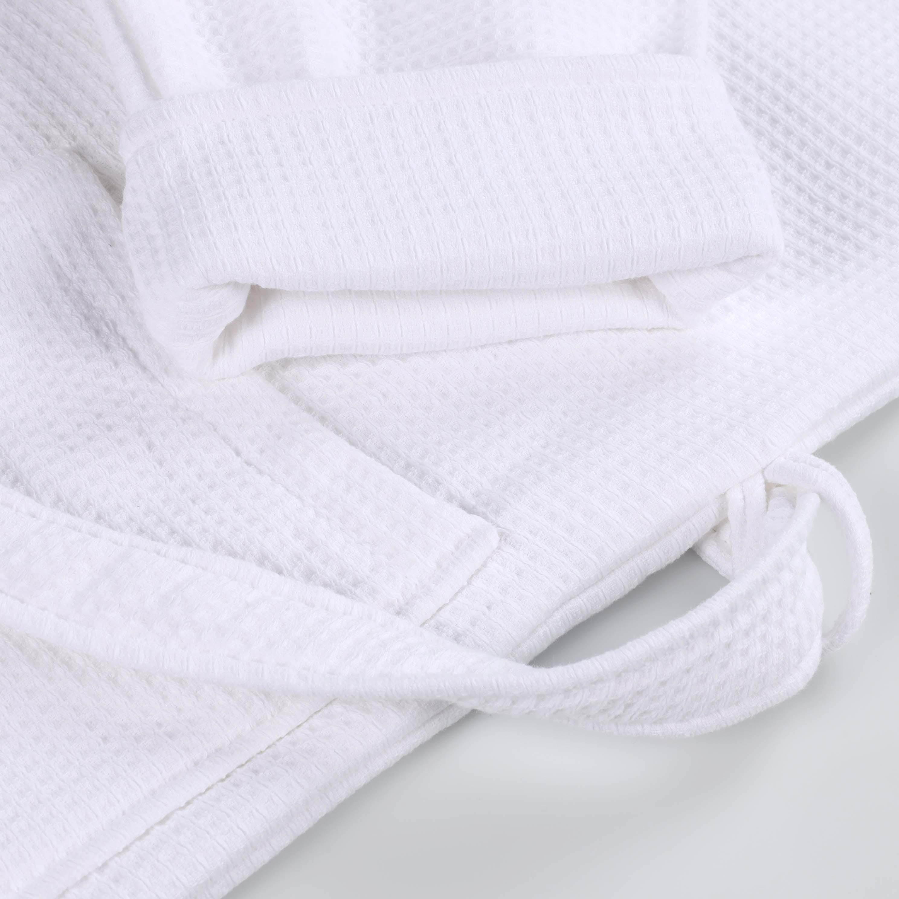 Waffle Weave Cotton Soft Lightweight Oversized Unisex Adult Bath Robe - Bath Robe by Superior Brand