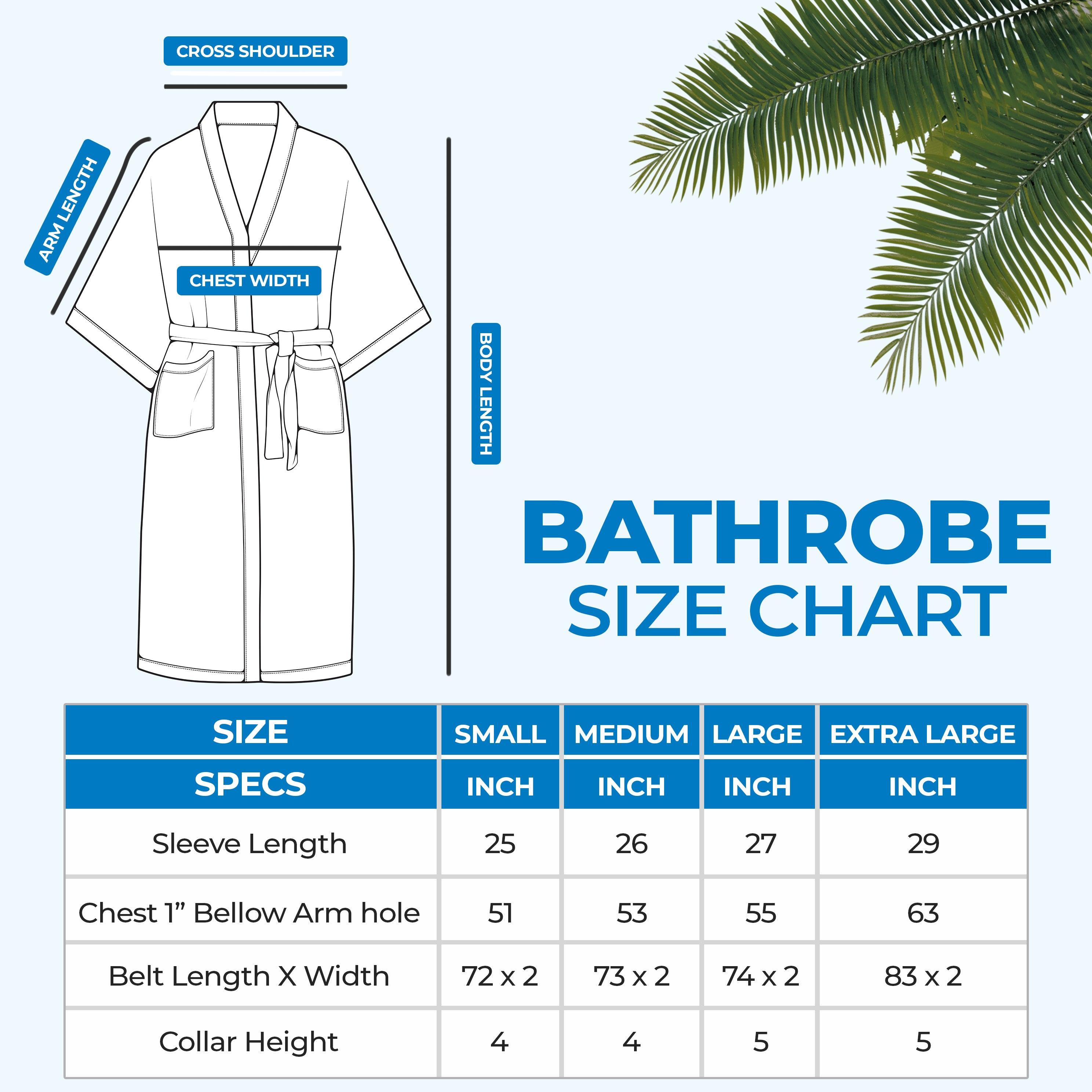 Waffle Weave Cotton Soft Lightweight Oversized Unisex Adult Bath Robe - Bath Robe by Superior Brand
