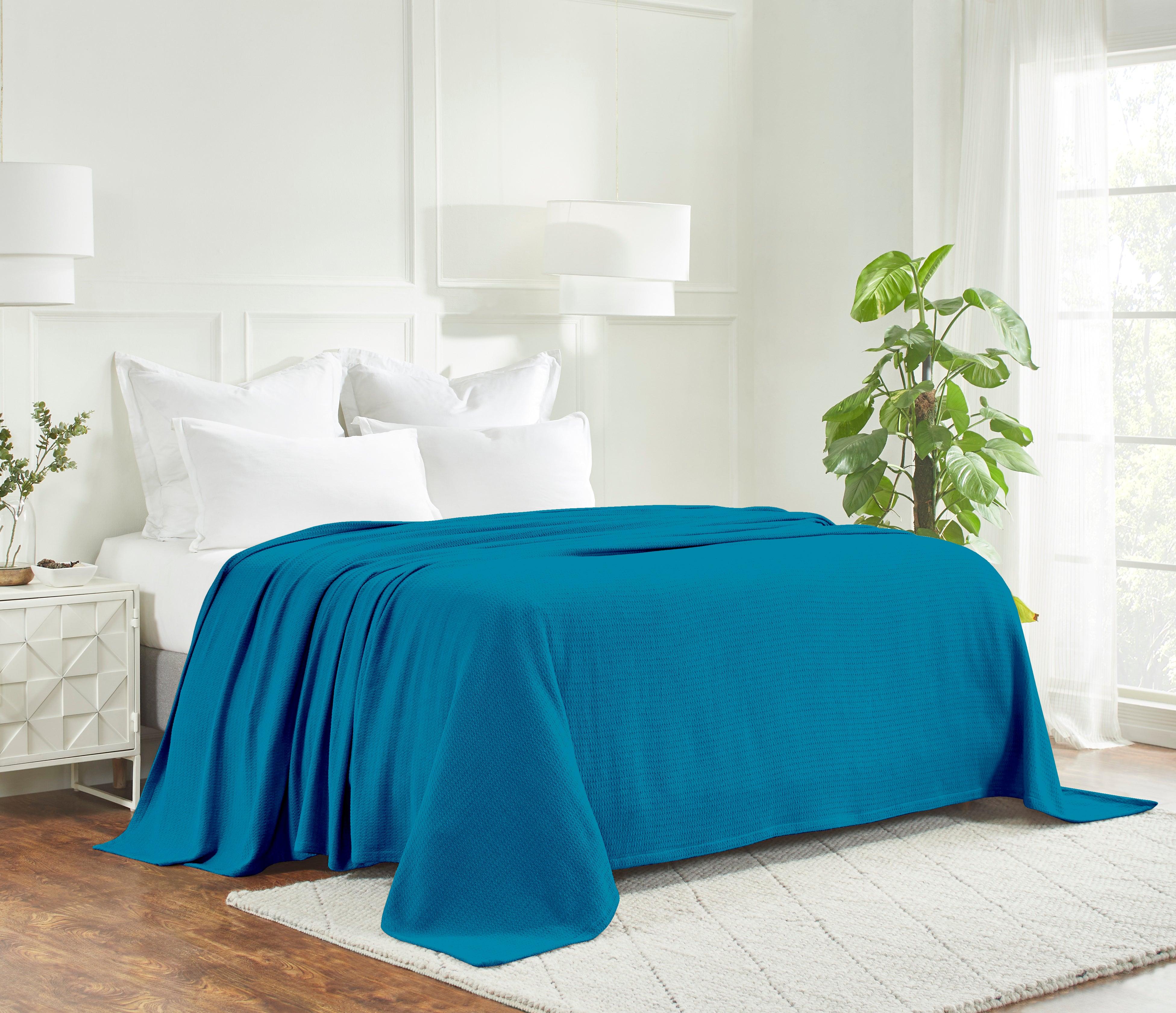 100% Cotton Waffle Blanket – Cooling Waffle Weave, Lightweight & Breathable - Blanket by Superior Brand