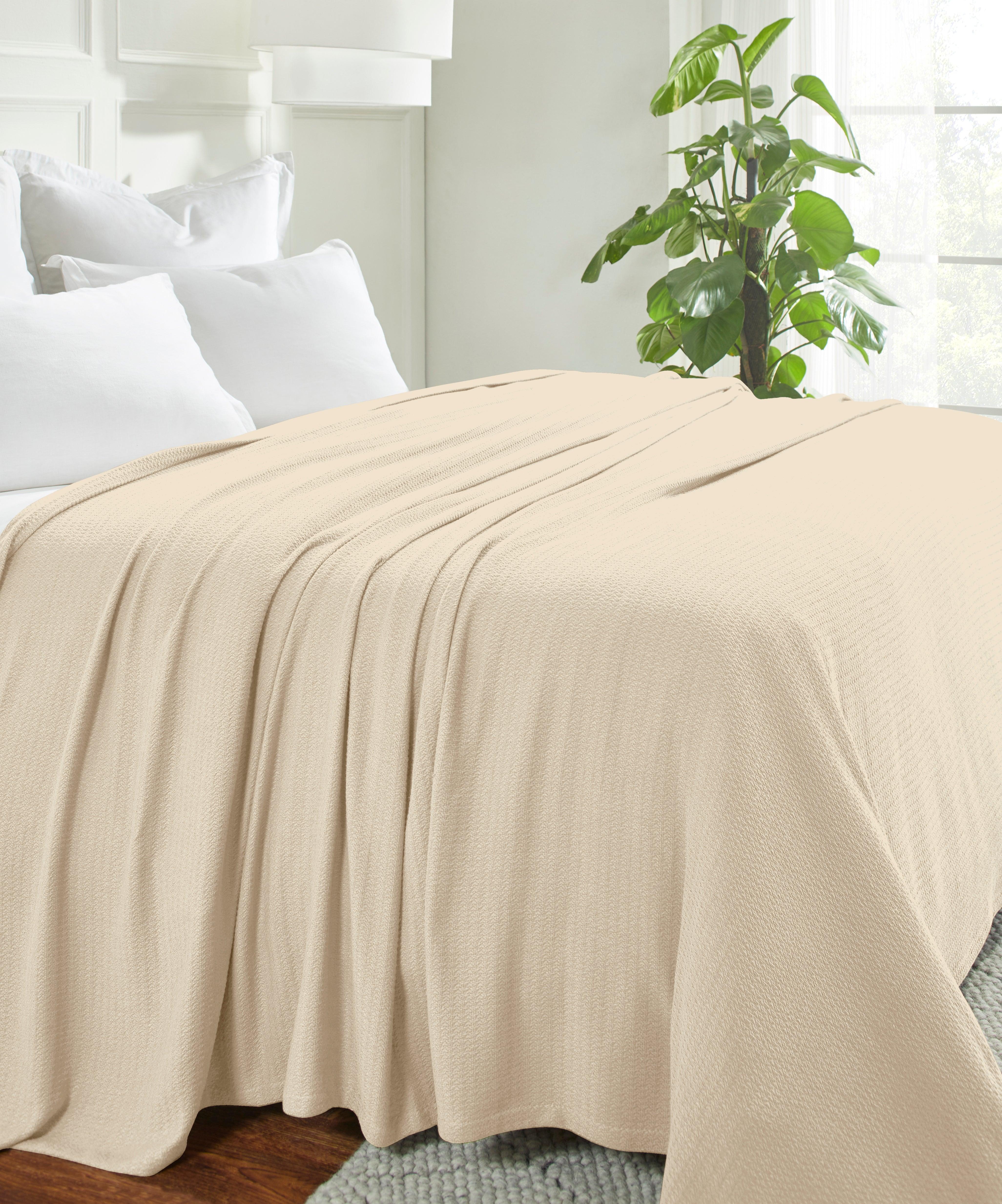 100% Cotton Waffle Blanket – Cooling Waffle Weave, Lightweight & Breathable - Blanket by Superior Brand