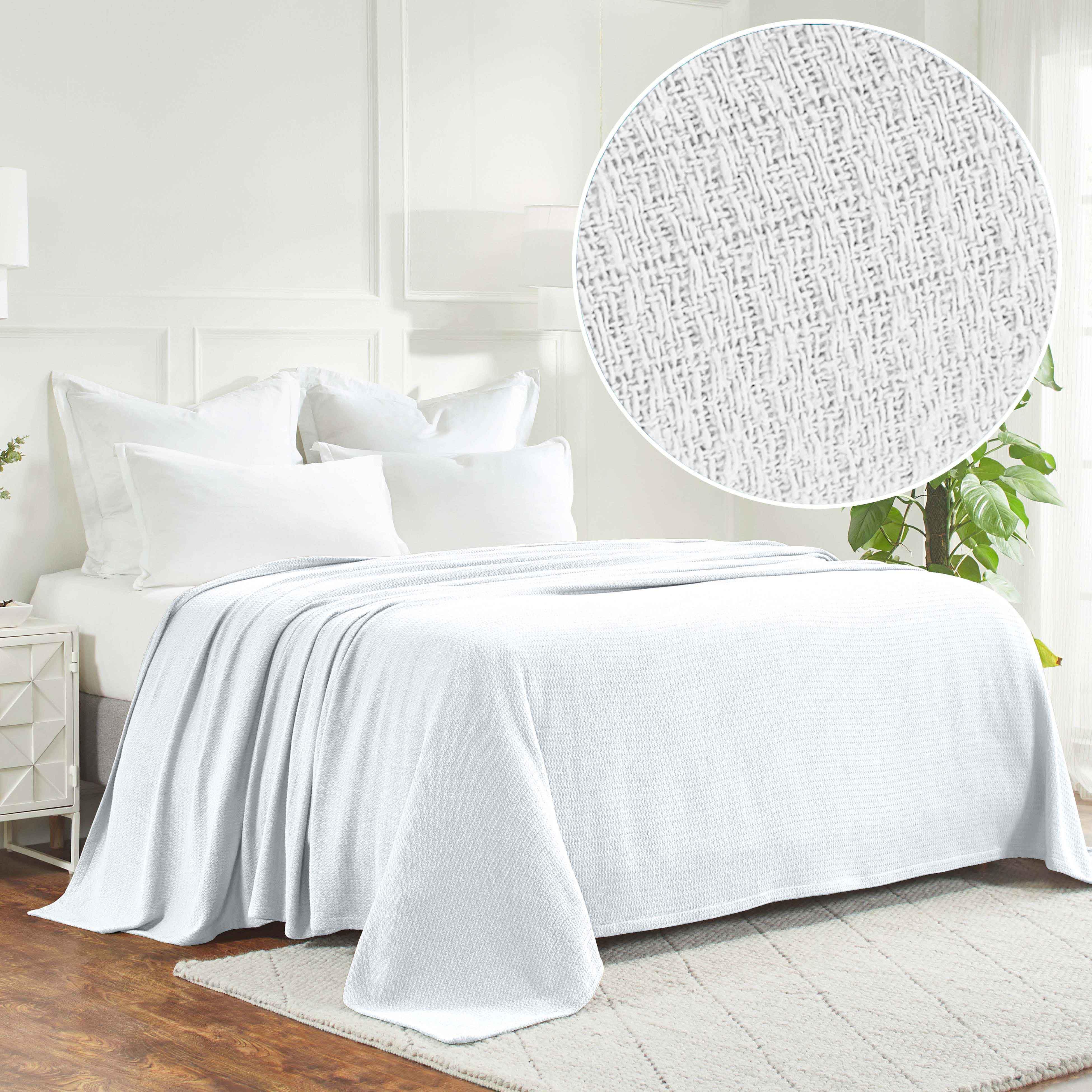 100% Cotton Waffle Blanket – Cooling Waffle Weave, Lightweight & Breathable - Blanket by Superior Brand