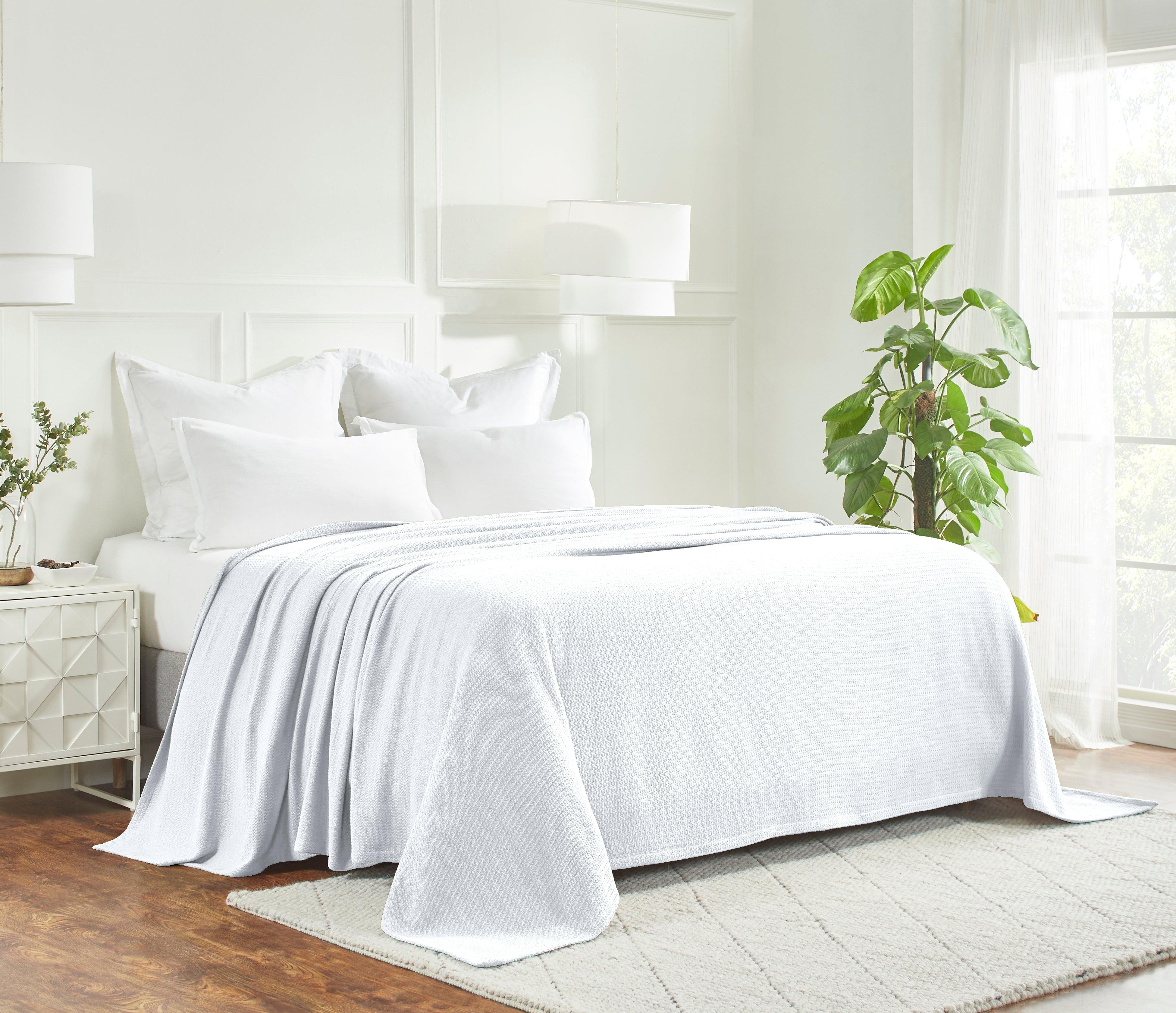 100% Cotton Waffle Blanket – Cooling Waffle Weave, Lightweight & Breathable - Blanket by Superior Brand