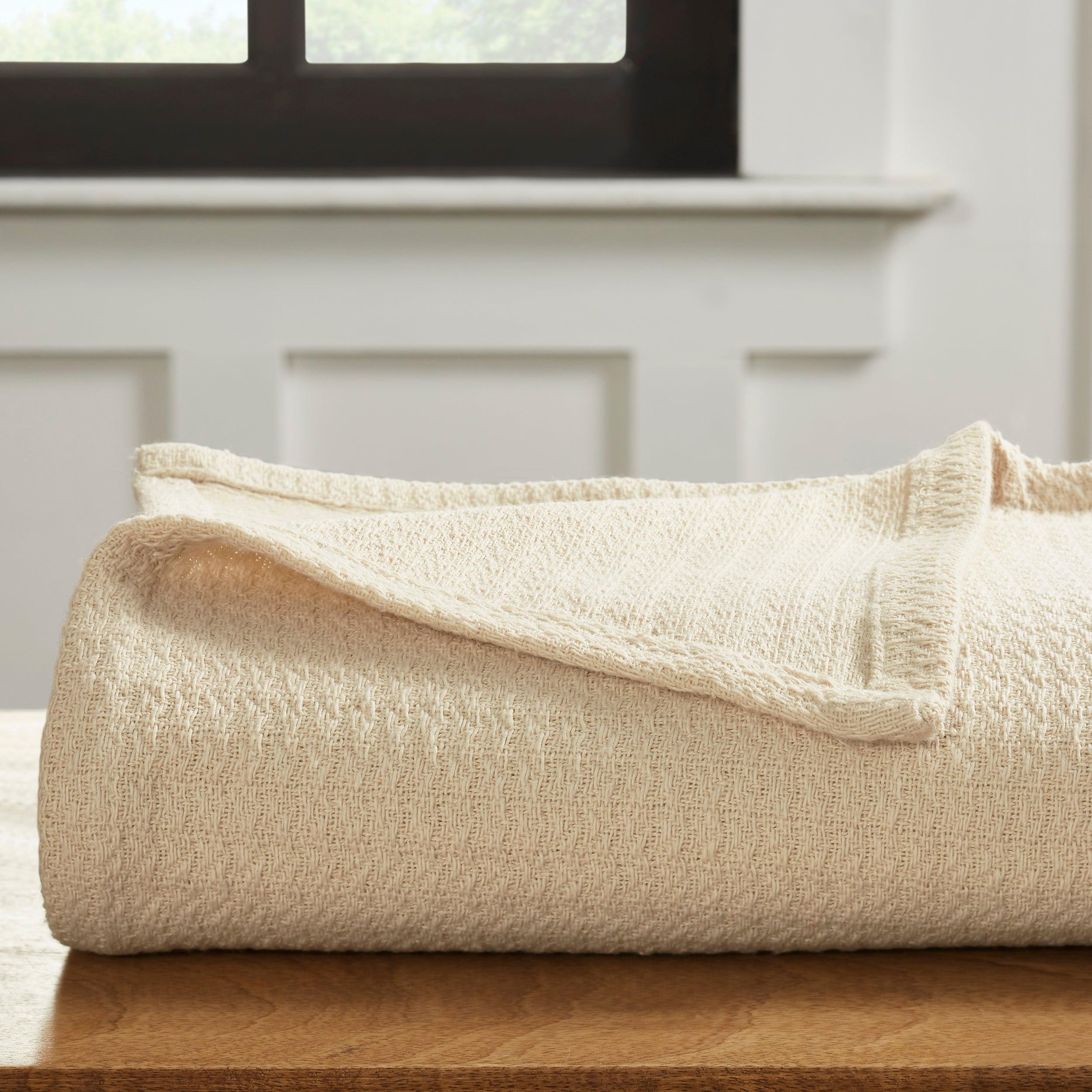 100% Cotton Waffle Blanket – Cooling Waffle Weave, Lightweight & Breathable - Blanket by Superior Brand