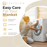 100% Cotton Waffle Blanket – Cooling Waffle Weave, Lightweight & Breathable - Blanket by Superior Brand