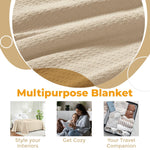 100% Cotton Waffle Blanket – Cooling Waffle Weave, Lightweight & Breathable - Blanket by Superior Brand