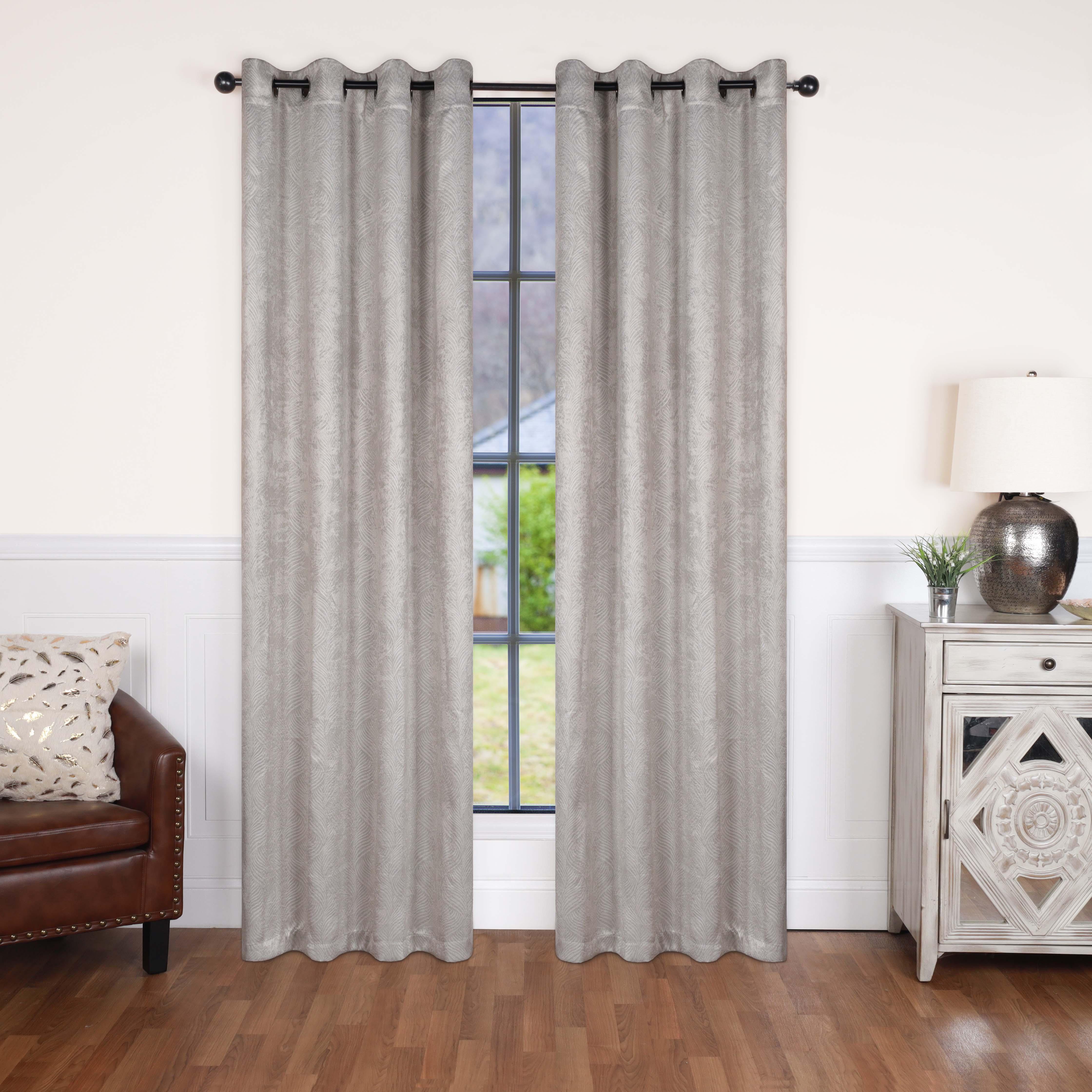 Waverly Geometric Washable Room Darkening Blackout Curtains, Set of 2 - Blackout Curtains by Superior Brand