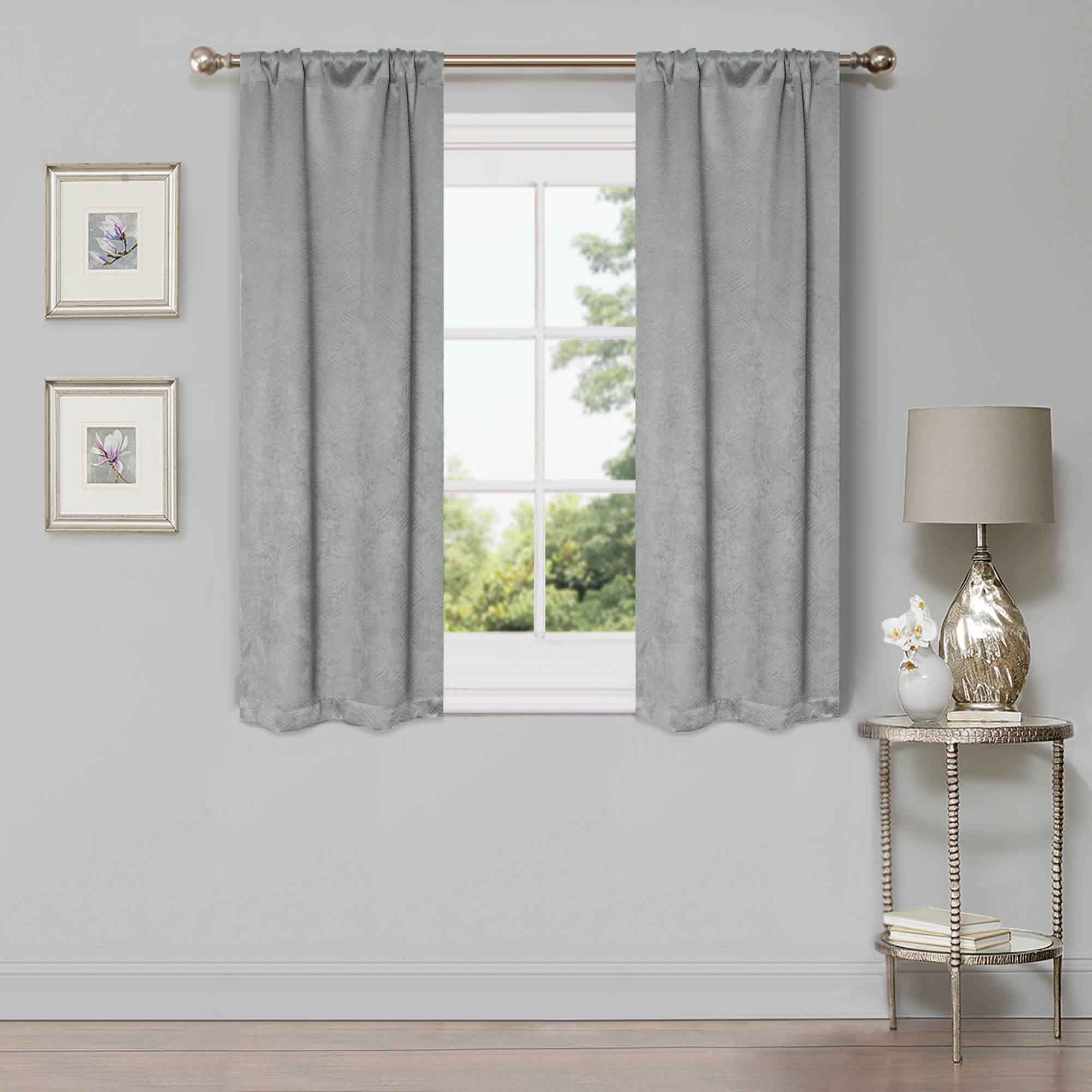 Waverly Geometric Washable Room Darkening Blackout Curtains, Set of 2 - Blackout Curtains by Superior Brand