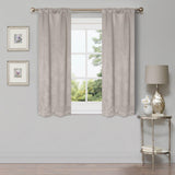 Waverly Geometric Washable Room Darkening Blackout Curtains, Set of 2 - Blackout Curtains by Superior Brand