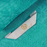 Wisteria Cotton Medium Weight Floral Jacquard Border 3 Piece Towel Set - Towel Set by Superior Brand