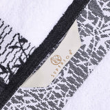 Wisteria Cotton Medium Weight Floral Jacquard Border 3 Piece Towel Set - Towel Set by Superior Brand