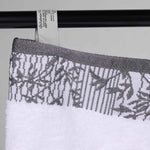 Wisteria Cotton Medium Weight Floral Jacquard Border 3 Piece Towel Set - Towel Set by Superior Brand