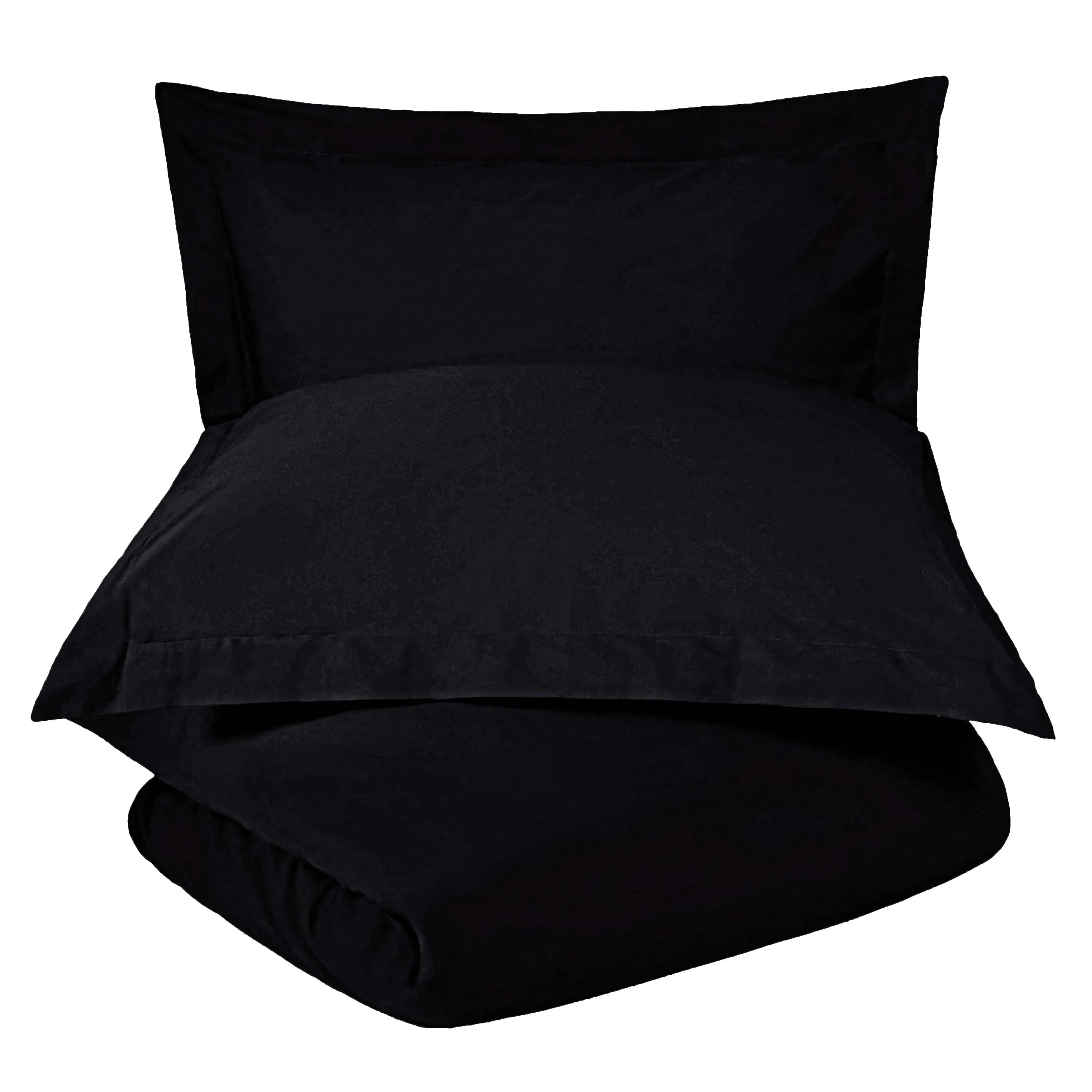 Cotton Blend 1200 Thread Count Solid Duvet Cover Set - Duvet Cover Set by Superior Brand