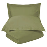 Cotton Blend 1200 Thread Count Solid Duvet Cover Set - Duvet Cover Set by Superior Brand