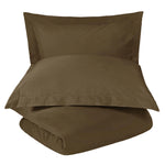 Cotton Blend 1200 Thread Count Solid Duvet Cover Set - Duvet Cover Set by Superior Brand