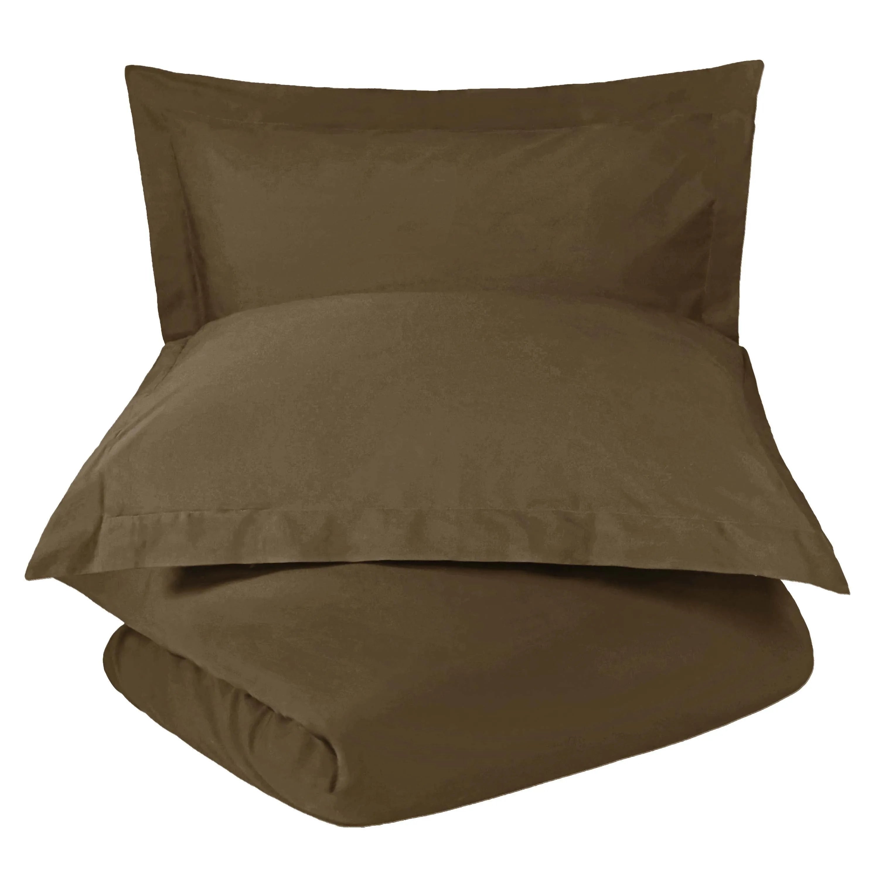 Cotton Blend 1200 Thread Count Solid Duvet Cover Set - Duvet Cover Set by Superior Brand