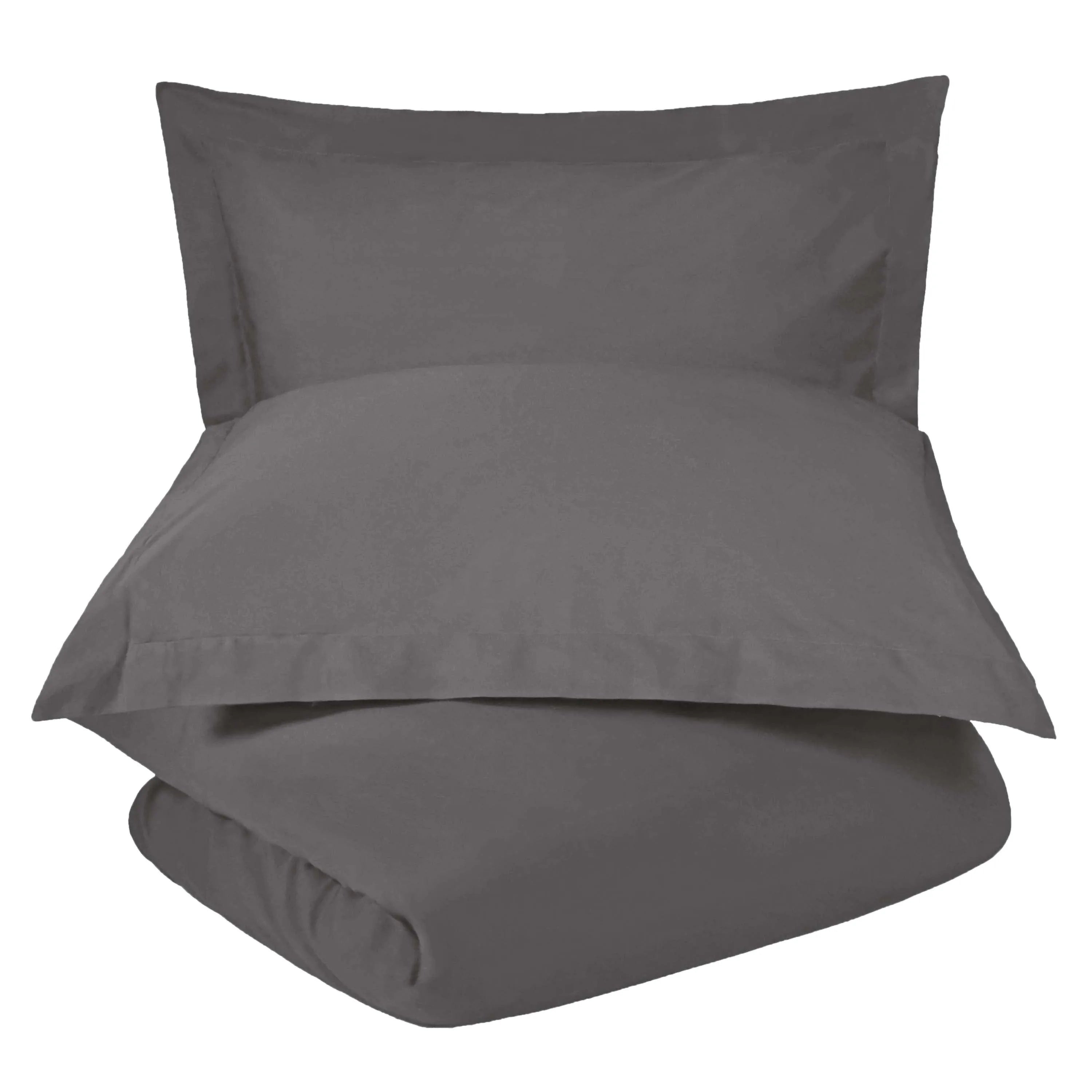 Cotton Blend 1200 Thread Count Solid Duvet Cover Set - Duvet Cover Set by Superior Brand