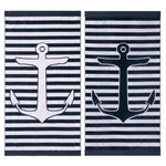 Yacht Club Oversized Egyptian Cotton Beach Towel Set of 2 Piece - Egyptian Cotton Beach Towel by Superior Brand