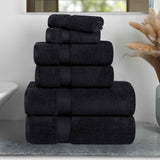 Zero-Twist Cotton Quick-Drying Absorbent Assorted 6 Piece Towel Set - Towel Set by Superior Brand