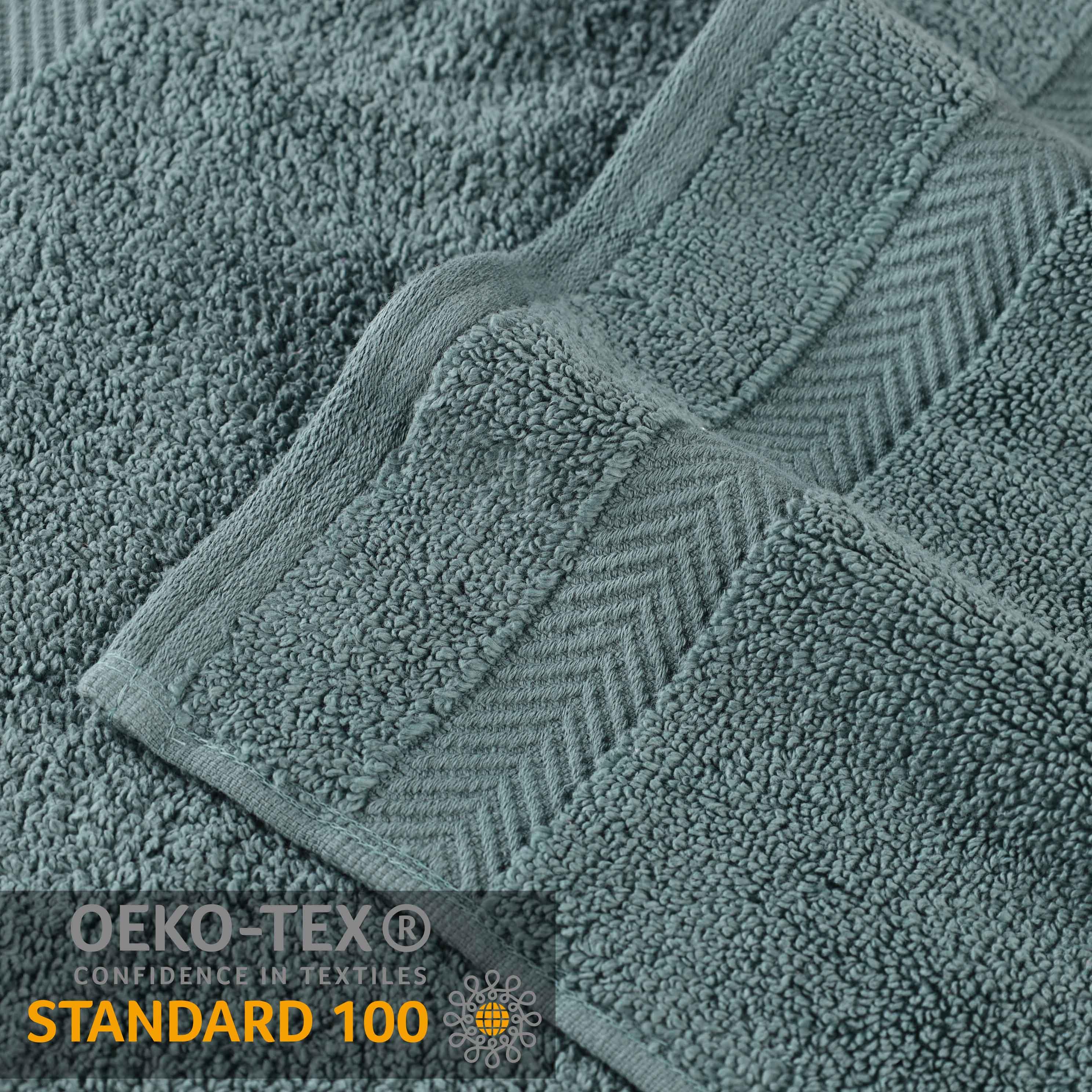 Zero-Twist Cotton Quick-Drying Absorbent Assorted 6 Piece Towel Set - Towel Set by Superior Brand