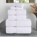 Zero-Twist Cotton Quick-Drying Absorbent Assorted 6 Piece Towel Set - Towel Set by Superior Brand