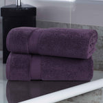 Zero-Twist Cotton Solid Soft Absorbent 2 Piece Bath Sheet Set - Bath Sheets by Superior Brand