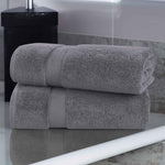 Zero-Twist Cotton Solid Soft Absorbent 2 Piece Bath Sheet Set - Bath Sheets by Superior Brand