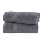 Zero-Twist Cotton Solid Soft Absorbent 2 Piece Bath Sheet Set - Bath Sheets by Superior Brand
