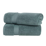 Zero-Twist Cotton Solid Soft Absorbent 2 Piece Bath Sheet Set - Bath Sheets by Superior Brand