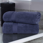 Zero-Twist Cotton Solid Soft Absorbent 2 Piece Bath Sheet Set - Bath Sheets by Superior Brand