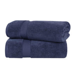 Zero-Twist Cotton Solid Soft Absorbent 2 Piece Bath Sheet Set - Bath Sheets by Superior Brand