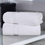 Zero-Twist Cotton Solid Soft Absorbent 2 Piece Bath Sheet Set - Bath Sheets by Superior Brand